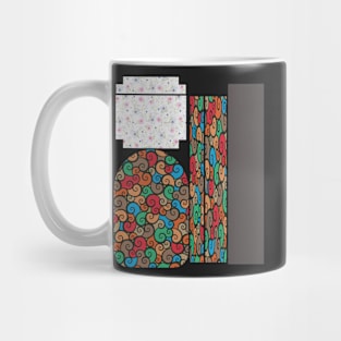 Swirl flower design bagpack Mug